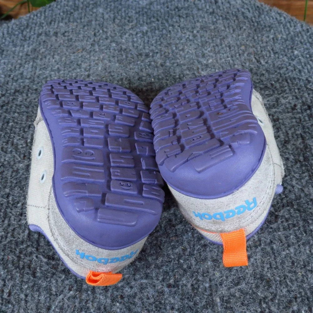 Reebok Ventureflex Toddler Sneakers Size 4 Play Shoes Grey Orange Purple